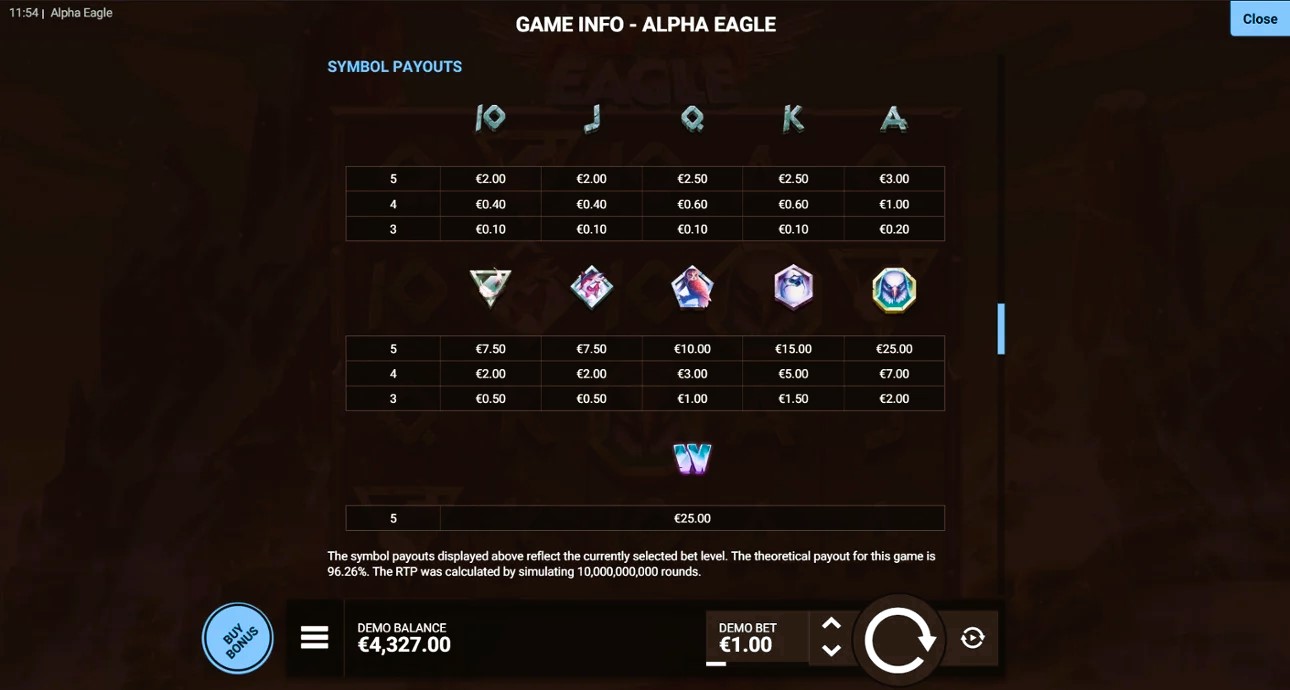 Alpha Eagle slot